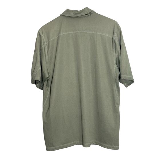 L.L.Bean Men's Green Half-Zip Performance Polo Shirt L - Picture 4 of 4